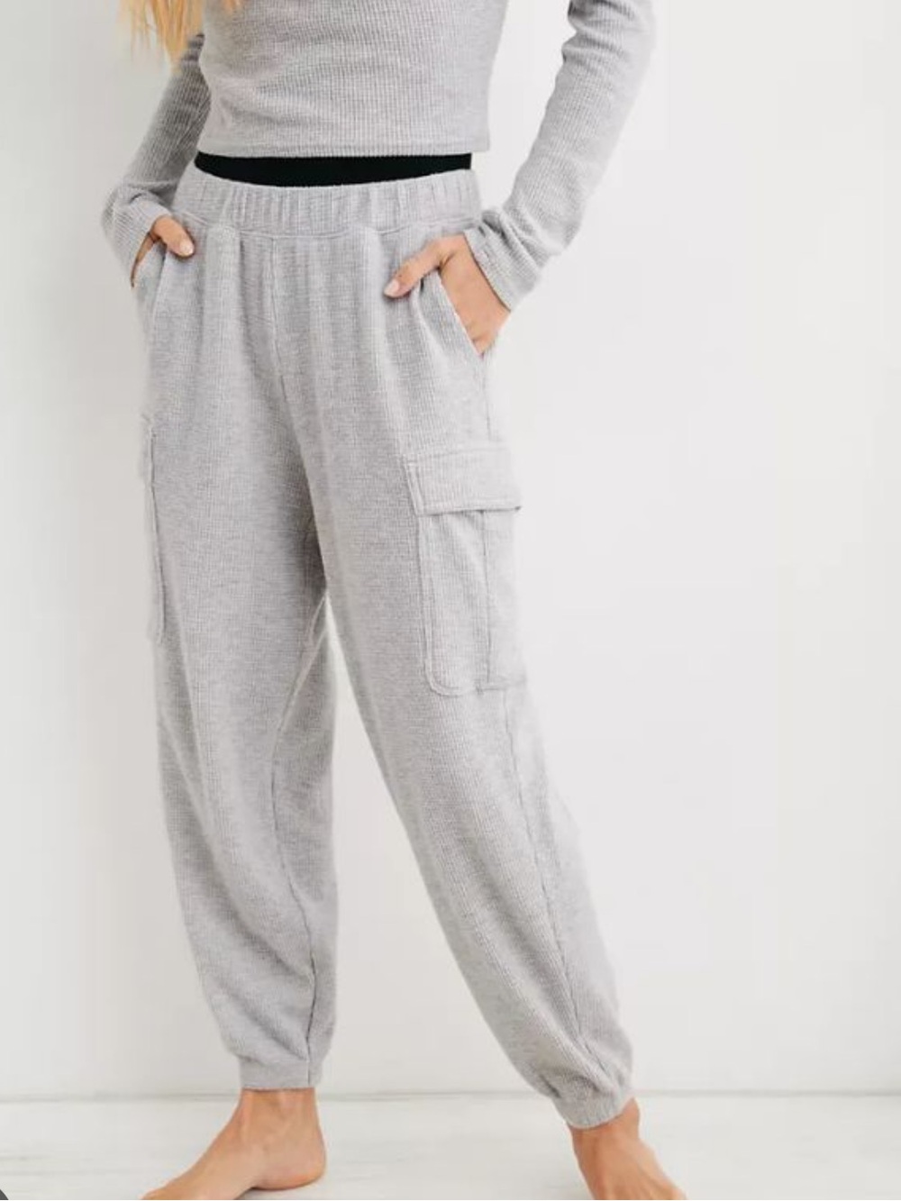 Aerie Traveler Waffle Cargo Jogger